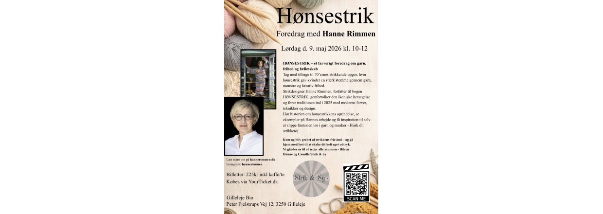 Foredrag om H�nsestrik i Gilleleje